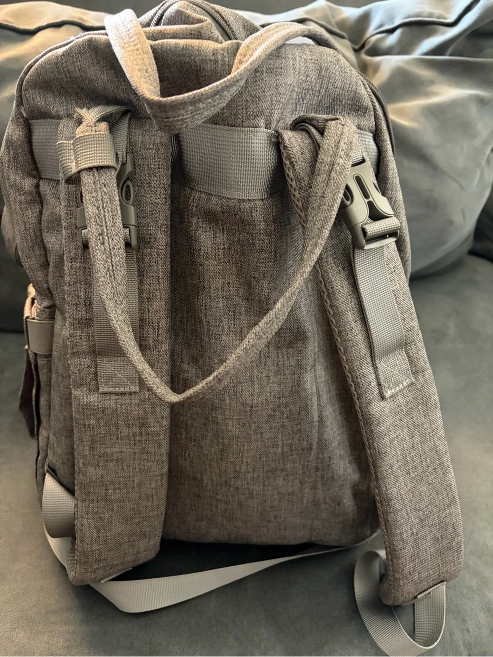 Gray Quilted Baby Bag - BobbieRoo